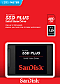 SanDisk® SSD PLUS Internal Solid State Drive, 480GB, Black