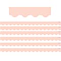 Teacher Created Resources Scalloped Border Trim, Blush Pink, 35' Per Pack, Set Of 6 Packs 1 thumbnail image