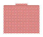 Barker Creek Tab File Folders, 8 1/2" x 11", Letter Size, Red Check, Pack Of 12