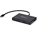 StarTech.com 3-Port Multi Monitor Adapter, Mini DisplayPort to HDMI MST Hub, 3x 1080p, Video Splitter for Extended Desktop Mode, Windows 1 thumbnail image