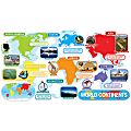 Scholastic World Continents Bulletin Board, 24 1/5"L