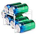 Honey-Can-Do Coated Wire 7-Can Fridge Racks, 12 Oz Cans, 5 1/8"H x 11"W x 5 1/8"D, White, Pack Of 2 1 thumbnail image