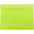 JAM Paper® Booklet Envelopes, 9" x 12", Gummed Seal, Ultra Lime Green, Pack Of 25 1 thumbnail image