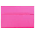 JAM Paper® Booklet Invitation Envelopes, A10, Gummed Seal, Ultra Fuchsia, Pack Of 25 1 thumbnail image