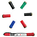 FORAY® Eraser Caps For Small Pen-Style Dry-Erase Markers, Assorted Colors, Pack Of 6 1 thumbnail image