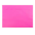 JAM Paper® Booklet Envelopes, 9" x 12", Gummed Seal, Ultra Fuchsia Pink, Pack Of 25