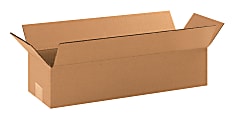 Partners Brand Long Corrugated Boxes 19" x 6" x 4", Bundle of 25