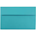 JAM Paper® Booklet Invitation Envelopes, A10, Gummed Seal, 30% Recycled, Sea Blue, Pack Of 25