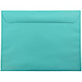 JAM Paper® Booklet Envelopes, 9" x 12", Gummed Seal, 30% Recycled, Sea Blue, Pack Of 25 1 thumbnail image