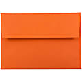 JAM Paper® Booklet Invitation Envelopes, A6, Gummed Seal, 30% Recycled, Orange, Pack Of 25 1 thumbnail image
