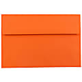 JAM Paper® Booklet Invitation Envelopes, A7, Gummed Seal, 30% Recycled, Orange, Pack Of 25 1 thumbnail image