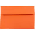 JAM Paper® Booklet Invitation Envelopes, A8, Gummed Seal, 30% Recycled, Orange, Pack Of 25 1 thumbnail image