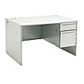 HON® 38000 Series™ Right-Pedestal Desk, Light Gray