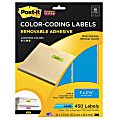 Post-it® Super Sticky Removable Color-Coding Labels, 1" x 2 5/8", Assorted Colors, Pack Of 450 1 thumbnail image