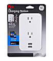 GE 2-Outlet 2-USB Wall Tap With Cable Management, 31705 1 thumbnail image