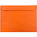 JAM Paper® Booklet Envelopes, 9" x 12", Gummed Seal, 30% Recycled, Orange, Pack Of 25 1 thumbnail image