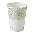 Dixie® PLA Paper Hot Cup, 8 Oz, White/Green, 50 Cups Per Sleeve 1 thumbnail image