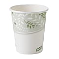 Dixie® PLA Paper Hot Cup, 10 Oz, White/Green, 50 Cups Per Sleeve 1 thumbnail image