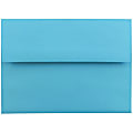 JAM Paper® Booklet Invitation Envelopes, A6, Gummed Seal, 30% Recycled, Blue, Pack Of 25