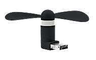 Ativa™ USB Fan For Android Devices, Black, UF-06BLK 1 thumbnail image