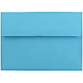 JAM Paper® Booklet Invitation Envelopes, A7, Gummed Seal, 30% Recycled, Blue, Pack Of 25 1 thumbnail image