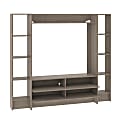 Sauder® Beginnings Entertainment Credenza Wall System For 42" TVs, 58-1/2"H x 66-1/4"W x 15-1/2"D, Silver Sycamore 1 thumbnail image