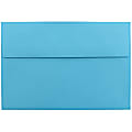 JAM Paper® Booklet Invitation Envelopes, A8, Gummed Seal, 30% Recycled, Dark Blue, Pack Of 25
