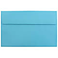 JAM Paper® Booklet Invitation Envelopes, A10, Gummed Seal, 30% Recycled, Blue, Pack Of 25 1 thumbnail image