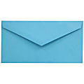 JAM Paper® Booklet Envelopes, #7 3/4 Monarch, Gummed Seal, 30% Recycled, Blue, Pack Of 25