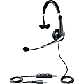 Jabra UC Voice 550 Mono Headset - Mono - USB - Wired - Over-the-head - Monaural - Semi-open - Noise Reduction, Noise Cancelling Microphone - Black