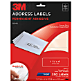 3M™ Clear Inkjet Address Labels, 1 1/3" x 4", Pack Of 350 1 thumbnail image