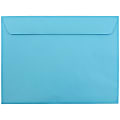 JAM Paper® Booklet Envelopes, 9" x 12", Gummed Seal, 30% Recycled, Blue, Pack Of 25 1 thumbnail image