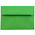 JAM Paper® Booklet Envelopes, #4 Bar (A1), Gummed Seal, 30% Recycled, Dark Green, Pack Of 25 1 thumbnail image