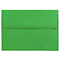 JAM Paper® Booklet Invitation Envelopes, A6, Gummed Seal, 30% Recycled, Green, Pack Of 25