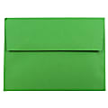 JAM Paper® Booklet Invitation Envelopes, A7, Gummed Seal, 30% Recycled, Green, Pack Of 25