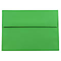 JAM Paper® Booklet Invitation Envelopes, A8, Gummed Seal, 30% Recycled, Green, Pack Of 25 1 thumbnail image