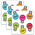 Carson Dellosa Education Cut-Outs, Schoolgirl Style Light Bulb Moments Colorful Light Bulbs, 36 Cut-Outs Per Pack, Set Of 3 Packs