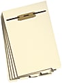 Smead® End-Tab Folder Dividers With Fasteners, Letter Size, Manila, Box Of 50