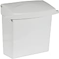 Impact Products Sanitary Napkin Disposal Unit - Rectangular - Corrosion Resistance - 10.6" Height x 8.9" Width x 4.6" Depth - Plastic - White 1 thumbnail image