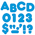 TREND Ready Letters®, 4", Casual Letters/Numbers Uppercase, Blue, Pack Of 72