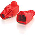 C2G RJ45 Snagless Boot Cover (5.5mm OD) - Red - 50pk - Red - 50 Pack