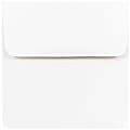 JAM Paper® Square Invitation Envelopes, 4 1/2" x 4 1/2", Gummed Seal, White, Pack Of 25