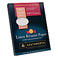 Southworth® 100% Cotton Résumé Multi-Use Print & Copy Paper, Letter Size (8 1/2" x 11"), 32 Lb, 100% Recycled, Gray, Pack Of 100
