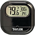 Taylor 1700 Indoor/Outdoor Digital Thermometer - Easy-to-read Measurement, Suction Cup - For Indoor, Outdoor - Black 1 thumbnail image