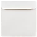 JAM Paper® Square Invitation Envelopes, 6" x 6", Gummed Seal, White, Pack Of 25