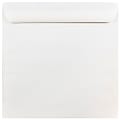 JAM Paper® Square Invitation Envelopes, 10" x 10", Gummed Seal, White, Pack Of 25