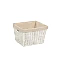Honey-Can-Do Paper Rope Storage Tote With Liner, Medium Size, White 1 thumbnail image