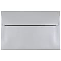 JAM Paper® Booklet Invitation Envelopes, A9, Gummed Seal, Pearlized Elegance Metallic Silver, Pack Of 25 1 thumbnail image