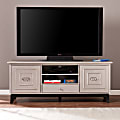 Southern Enterprises Orion Wooden Media Stand For 58" Flat-Panel TVs, Black/Gray