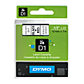 DYMO® D1 45017 Black-On-Red Tape, 0.5" x 23' 1 thumbnail image
